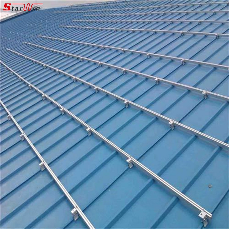 hot sale solar metal roof aluminum brackets pv panel single pole mounting system