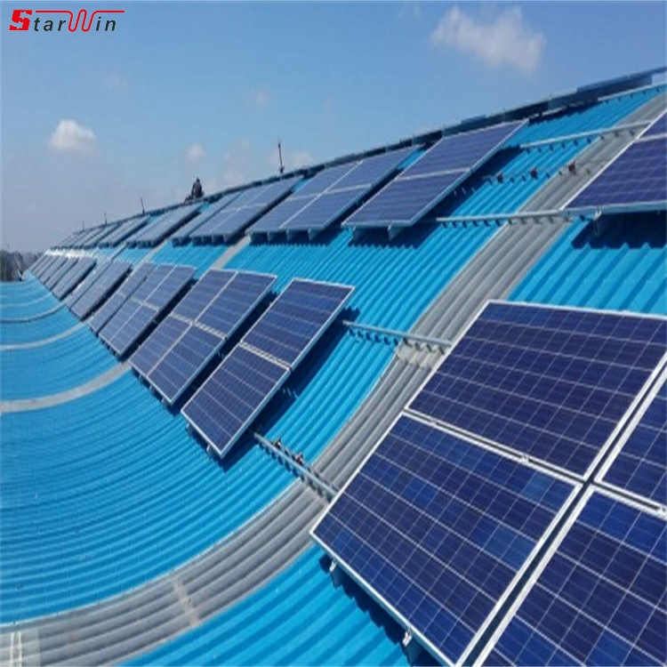 hot sale solar metal roof aluminum brackets pv panel single pole mounting system