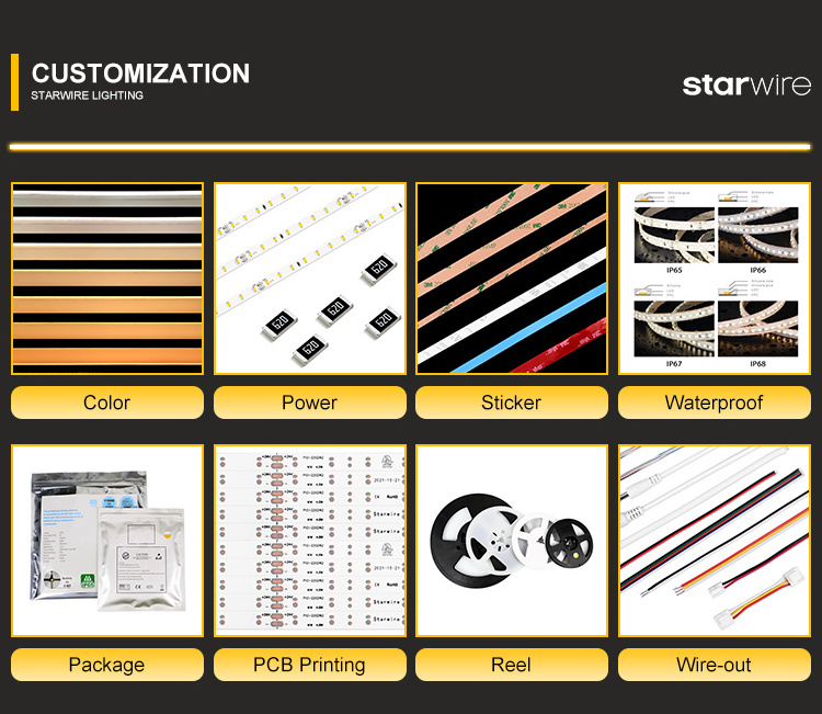 cob led strip light 24v 480led ce rohs ul 5 years warranty 2700K 3000K 4000K 6500K flexible COB led strip light