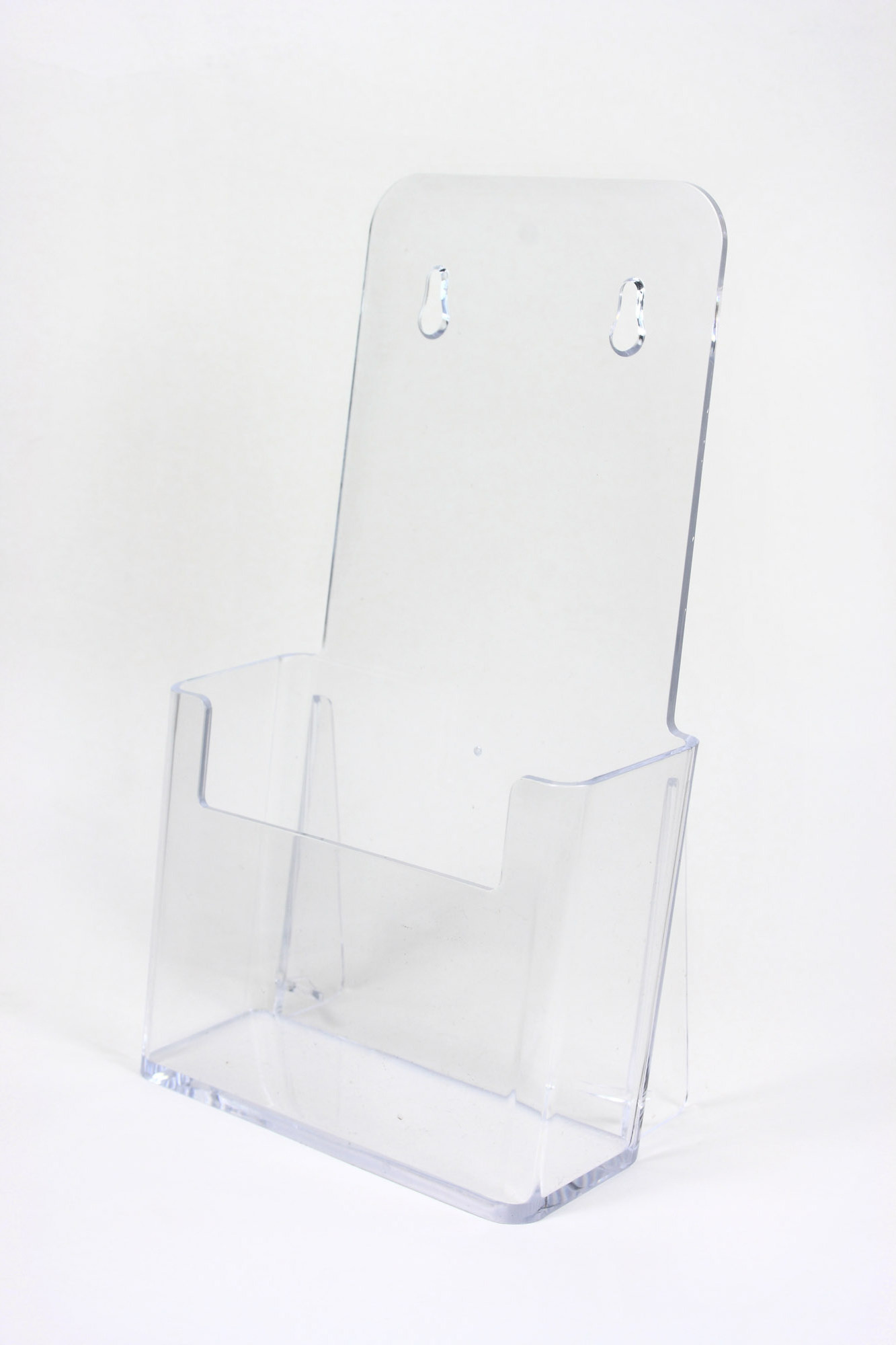 Acrylic Brochure holder leaflet stand 1/3 A4 size flyer dispenser Trifold Freestanding Counter menu display portrait