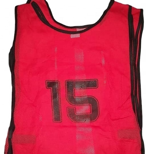 Fast Delivery Ready To Ship High Quality Basketball Soccer Vests Training Mesh Bibs Sports Training Vest