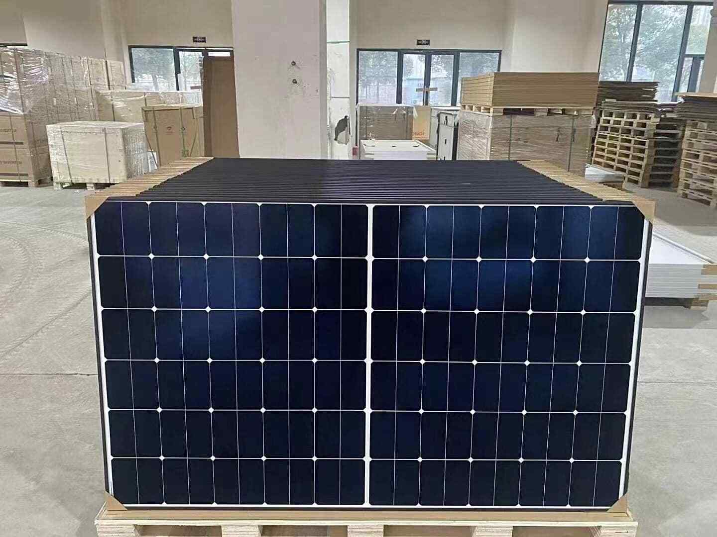 Longi Soar 410W LR5-54HTH-410M Longi Himo 6 solar panels with black frame full black