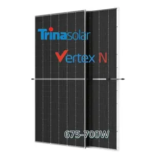 Photovoltaic systems Trina solar Topcon N Type 16BB Bifacial Double glass Solar Panels 670w 680w 690w Power Solar Panel