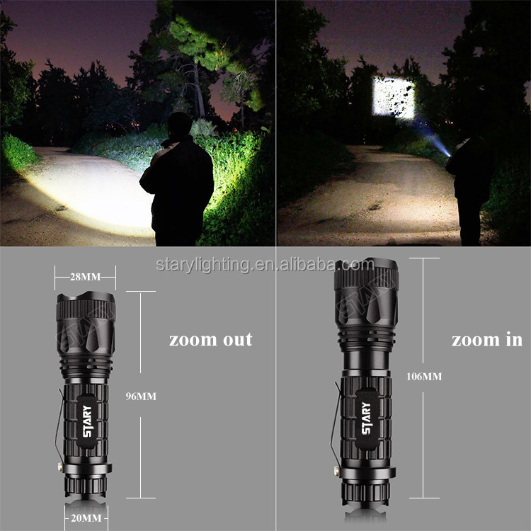 STARYNITE Mini Flat Led Strong Power Light Flashlight Micro Eagle Torch