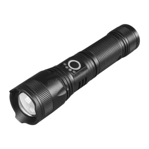 STARYNITE 700 lumens powerful zoom rechargeable led flashlight torch light powered by 18650 or 26650 or AAA batteries