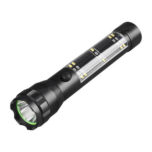 STARYNITE 4 in 1 rechargeable solar energy led flashlight with usb power bank