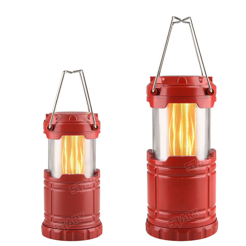 STARYNITE battery operated flame led camping lantern holiday light for Halloween Christmas