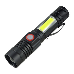 STARYNITE EDC Aluminum Rechargeable Led Tactical Magnetic Flashlight with Side Cob Work Light