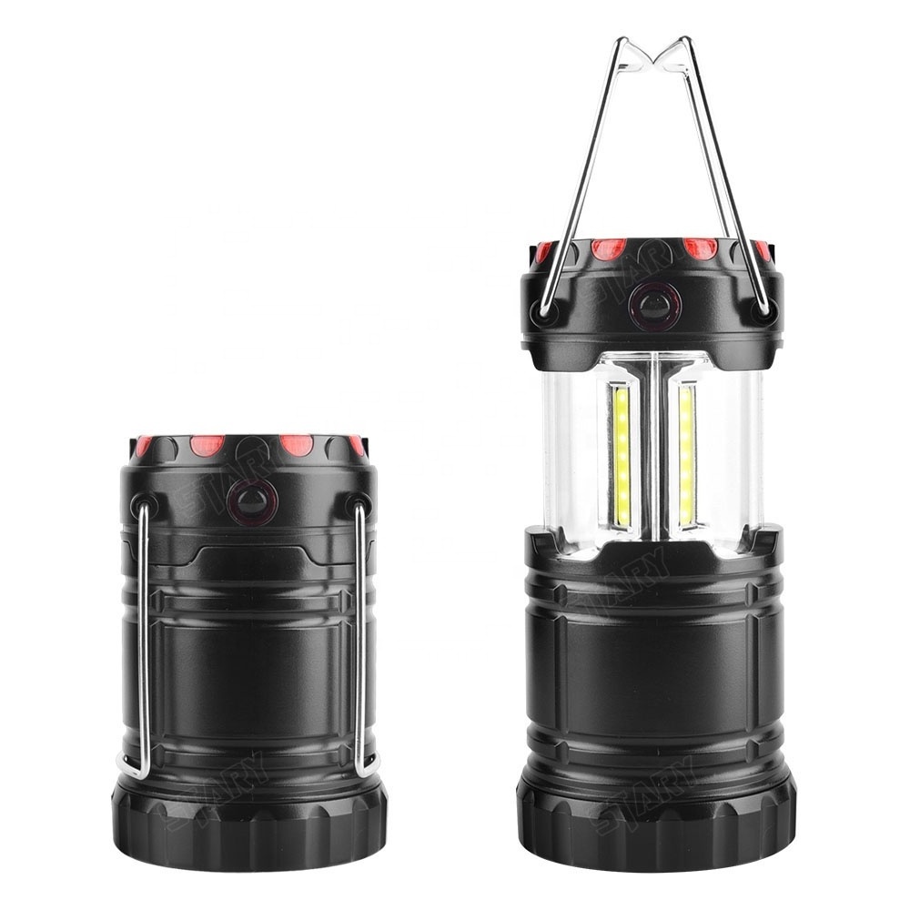 STARYNITE new 4 modes battery operated emergency camping light with lantern led flashlight and red flash light