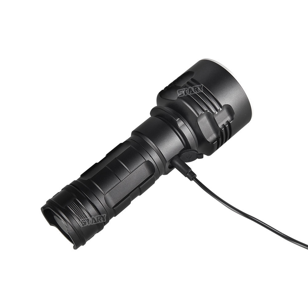 STARYNITE 1000 Lumen Professional Tactical Led Flashlight Rechargeable