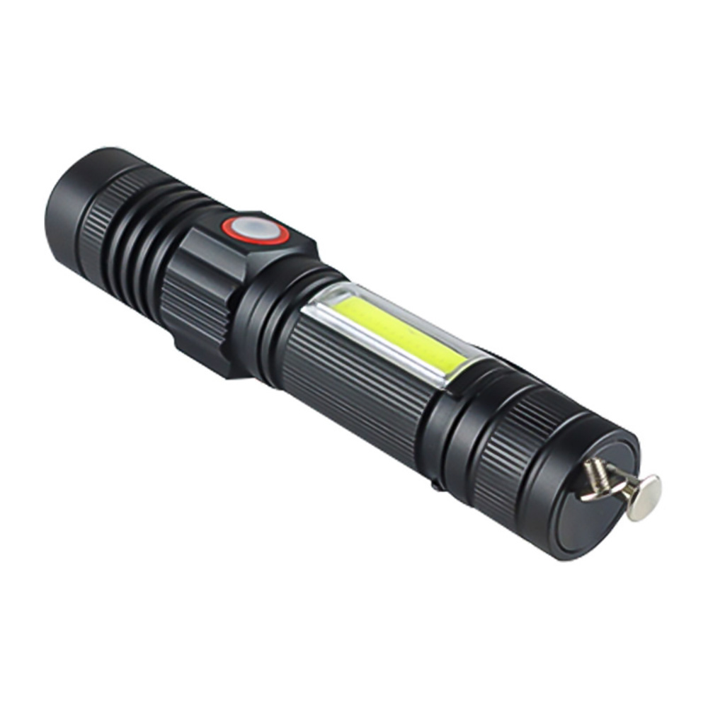 STARYNITE EDC Aluminum Rechargeable Led Tactical Magnetic Flashlight with Side Cob Work Light