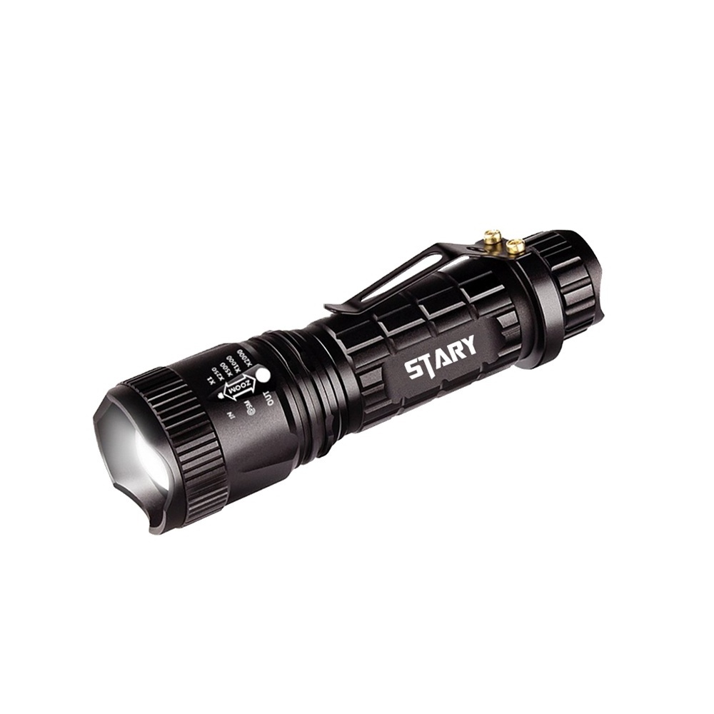 STARYNITE Mini Flat Led Strong Power Light Flashlight Micro Eagle Torch