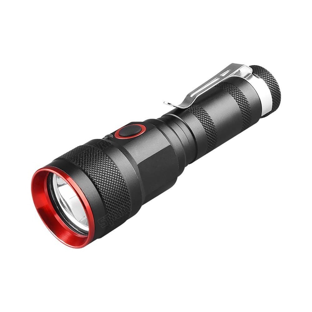 STARYNITE high quality mini charging torch small flat tactical portable led flashlight with micro usb