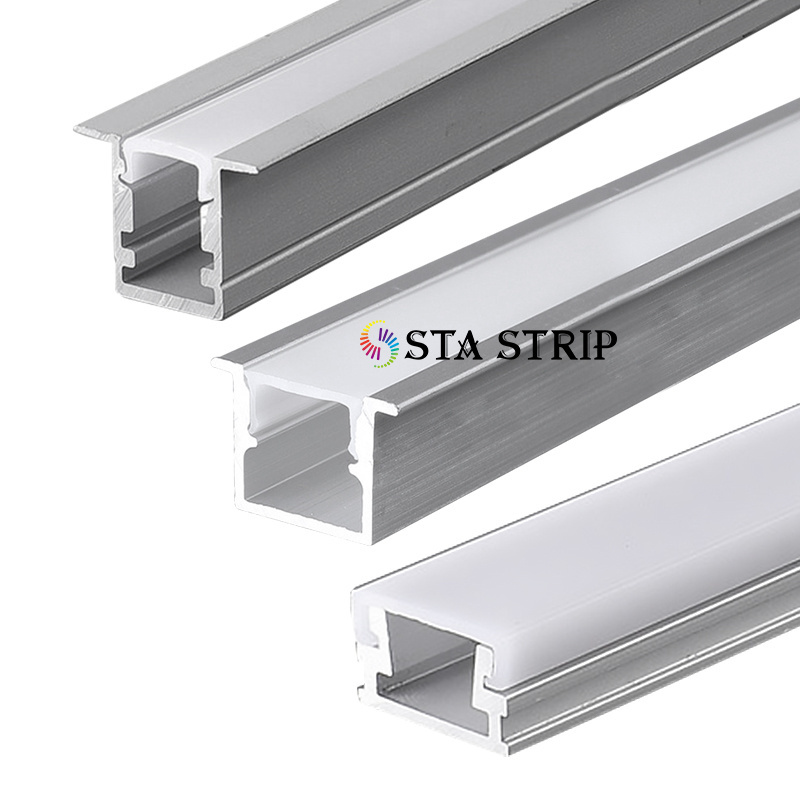 Ceilings Linear Lights Led Strip Aluminium U Channels For Wood Or Stone Pc Decoration Anodized Square Aluminum Alloy Led Profile