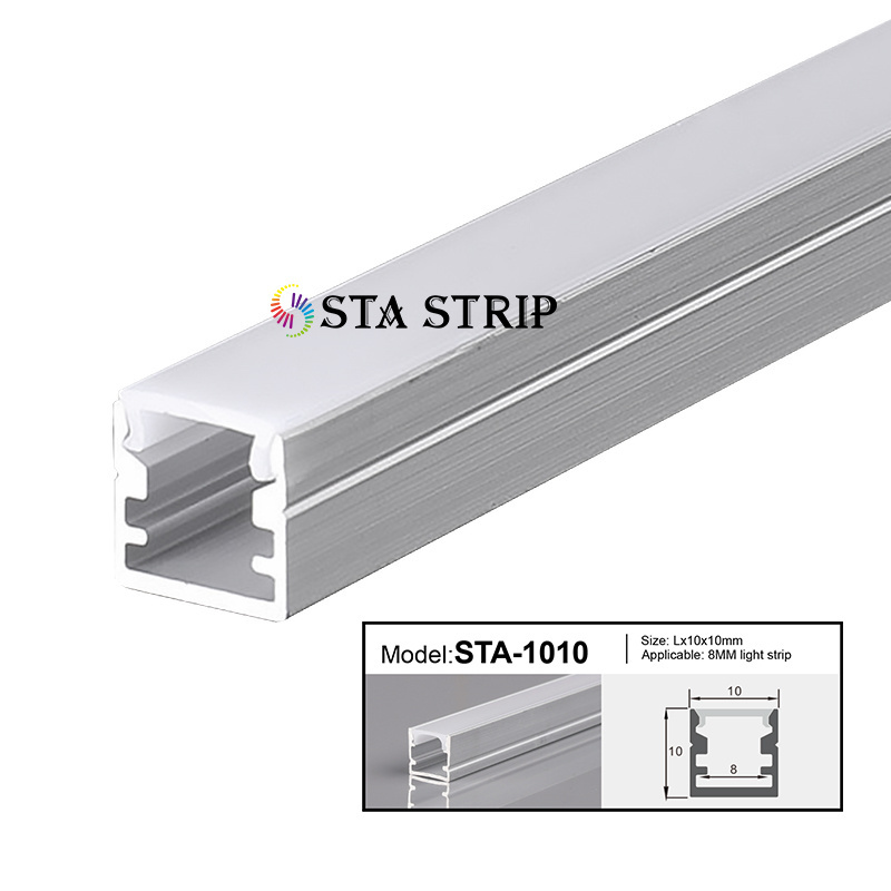 High Quality LED Strip Light Aluminum Profile Ceiling Small 8mm Wide Mount Slim Led Strip Aluminium Profile Cabinet Light