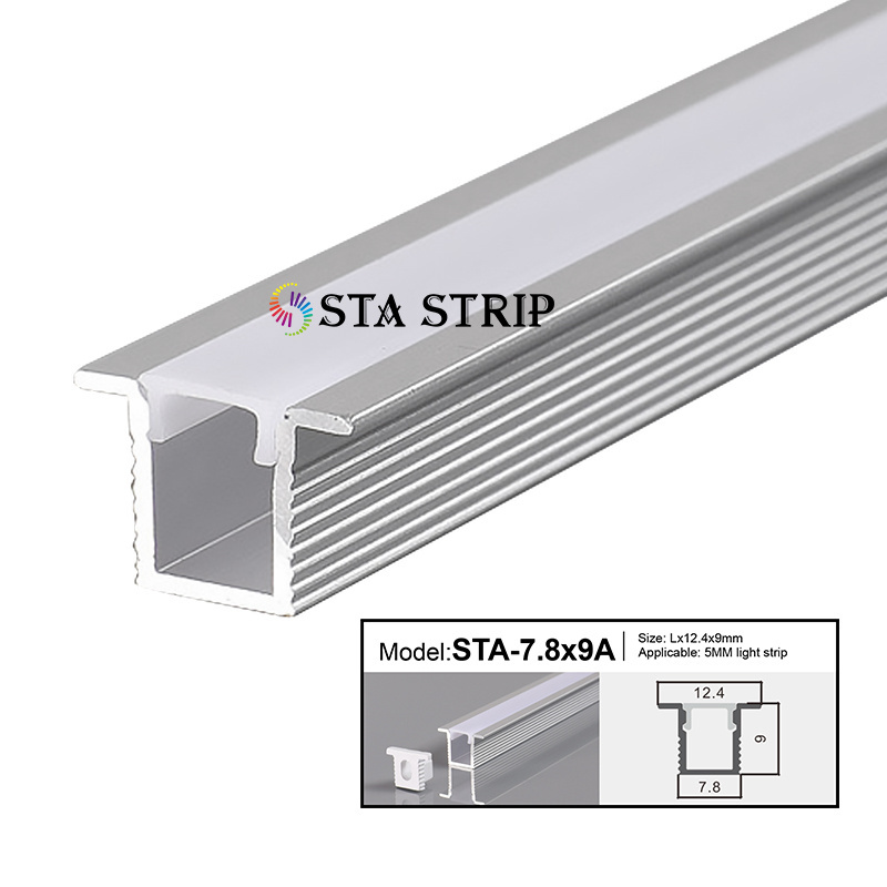 High Quality LED Strip Light Aluminum Profile Ceiling Small 8mm Wide Mount Slim Led Strip Aluminium Profile Cabinet Light