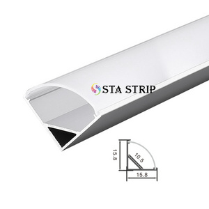 LED Strip Light Extrusion 90 Degree Angle Black Led Aluminum Profile Led Aluminum Profile Channel,Cabinet Lamp Aluminum Profile