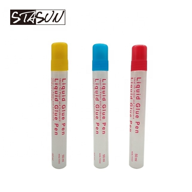 STASUN 50ML High Quality School Stationery Clear Transparent PVA Liquid Glue Pen