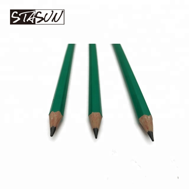 STASUN cheap price stationery Wooden Free pre-sharpened HB Plastic Pencil With Eraser for School And Office