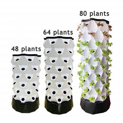 Pineapple Tower High Efficient Greenhouse Full Growing System Aeroponic Garden Grow Vertic Hydroponic Tower With Led Light