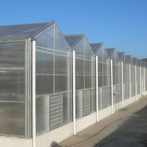 Easily Assembled Waterproof Walk-in Aluminum Frame Polycarbonate Garden Aluminum Greenhouse With Single Sliding Door