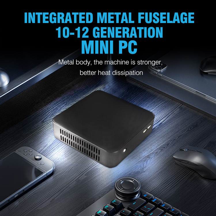 SHARE Custom OEM ODM Independent CPU Core I3 12th Gen H610 Core I3 12100U Mini PC Desktop Computer Brand With Wifi And HD DP