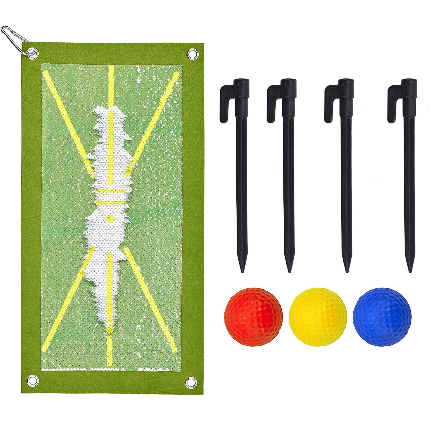 2023 Hot Sell Golf Training Mat Practice Hitting Aid Durable Marking Pad Direction Detection Analysis Golf Swing Trajectory Pad