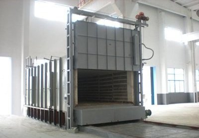 gas fired heat treatment Bogie hearth furnace