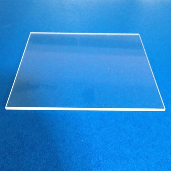 1-3mm thickness high transmittance quartz glass plate sheet quartz window lens