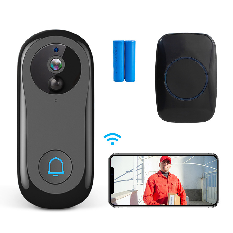 Video Doorbell outdoor Dual storage mode 1080p  Night Vision Rechargeable  WiFi Smart  wireless doorbell