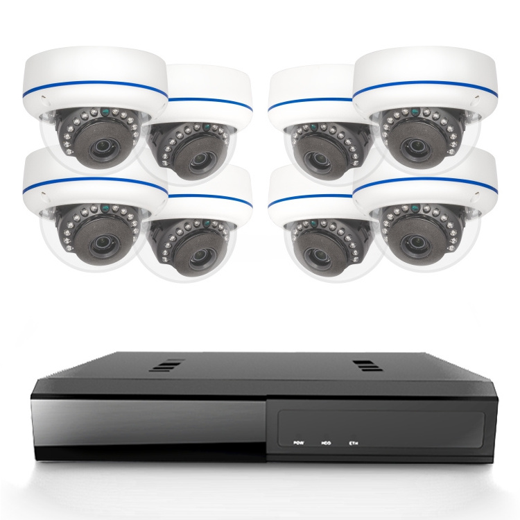 Tuya 4Ch Surveillance Ip Cctv Camera Kit Cctv System Waterproof With Monitor Nvr 2-Way Audio Cameras Price 8Ch Dvr Kit