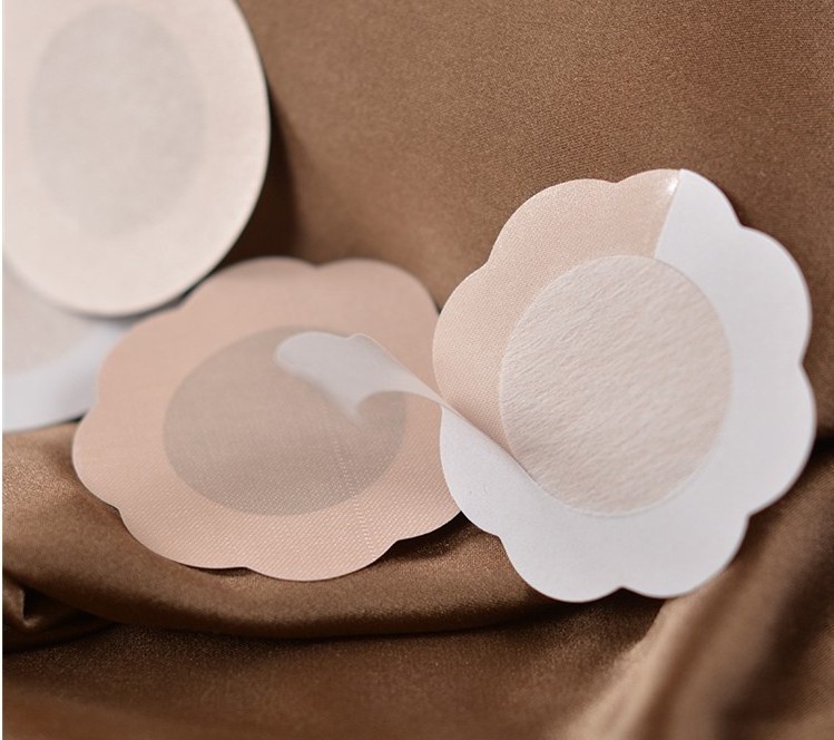 Sexy Disposable Adhesive Breast Nipple Cover Sticker Bra Pad Patch Disposable Breathable Satin Nipple Cover