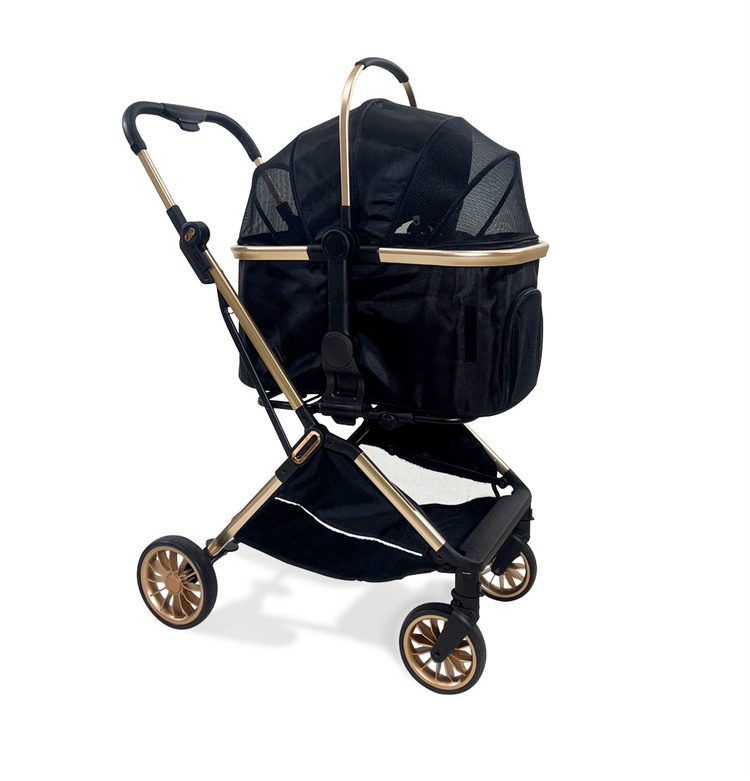 Wholesale One-Button Instant Fold Pet Multifunctional Stroller Wagon For Dogs And Cats