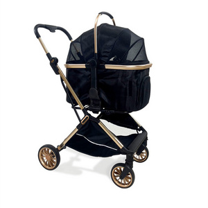 Wholesale One-Button Instant Fold Pet Multifunctional Stroller Wagon For Dogs And Cats