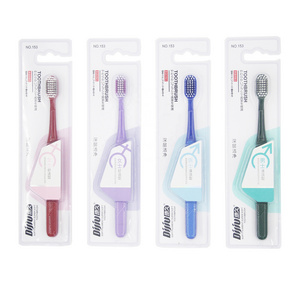 2020 New design wholesales Japanese packing square wide head plastic toothbrush