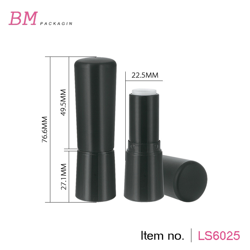 unique shape empty black lip balm tubes,glue stick tube,fat lipstick tube