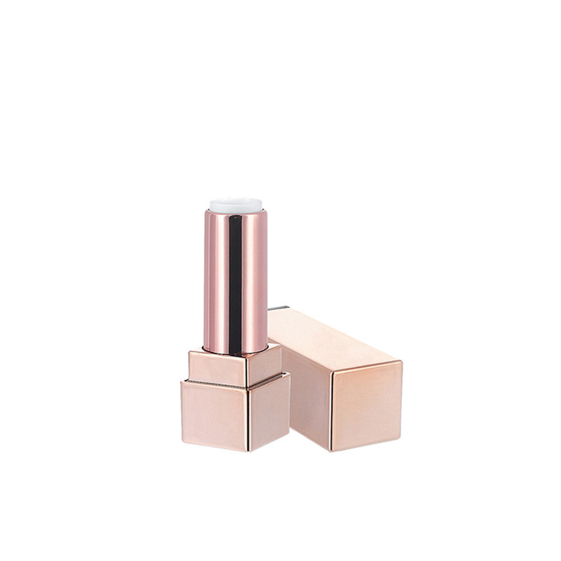 fancy design private label unique lipstick tube manufactures custom flat glitter rose gold lipstick tube case packaging 12.7 mm