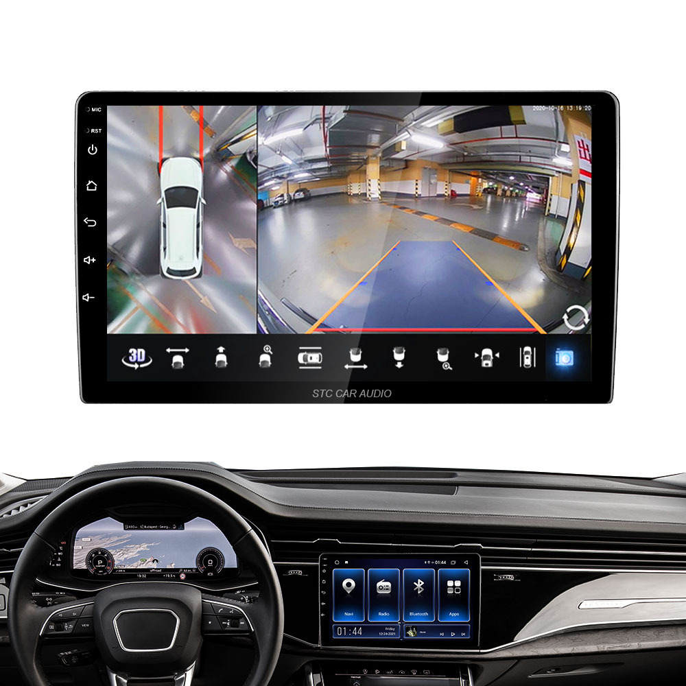 IPS+2.5D 2GB+32GB 360 Camera Wired Carplay Online Theme 48 Band EQ 10 inch android touch screen car dvd player auto electronics