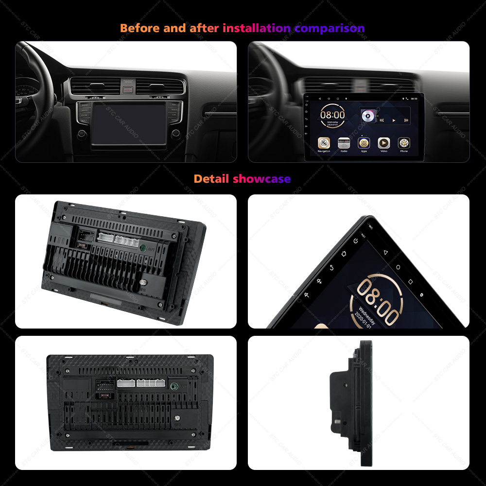 The new Universal 9 Inch Car Radio Play DVD Player Carplay Android Auto mp5 Video Player