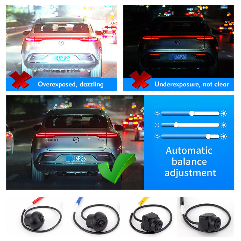 360 car camera Cable Bird View Camera Car 360 Degree Camera Cable Universal Car Reversing Aid Panoramic 3D HD 1080p 360