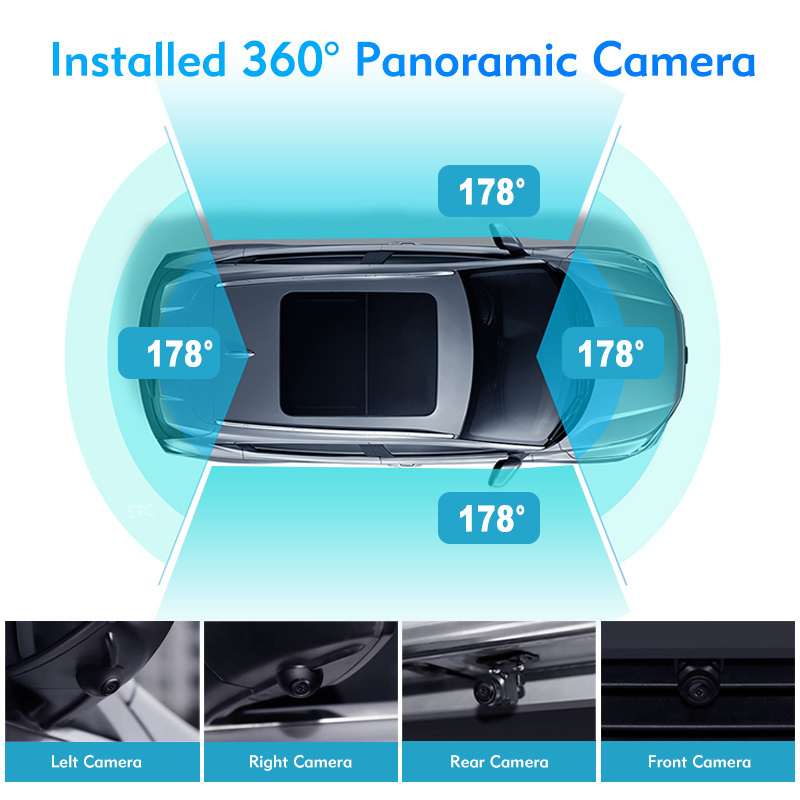 360 car camera Cable Bird View Camera Car 360 Degree Camera Cable Universal Car Reversing Aid Panoramic 3D HD 1080p 360