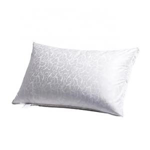 Soft Silk Pillow proof fabric feather velvet pillow White Pinched Satin Down Filled Pillow