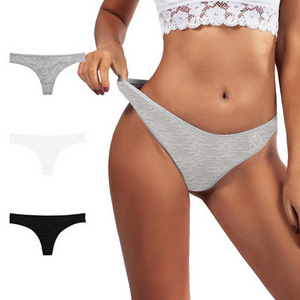 Hot Sale Women Eco-Friendly Bamboo Panties Rabbit Print Seamless Underwear Tangas Thongs For Women