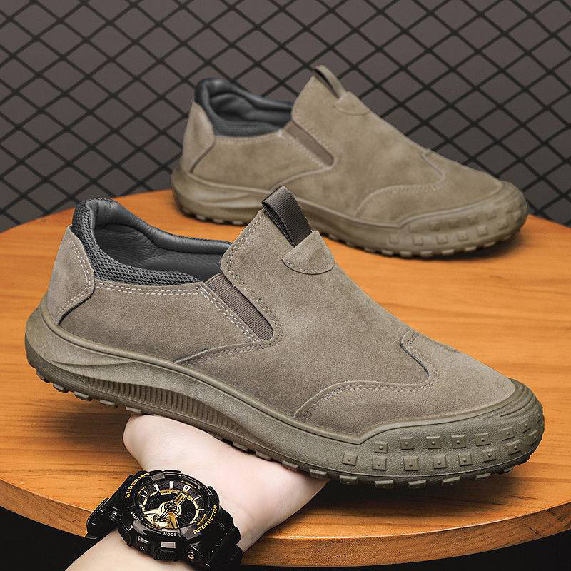 2024 new factory wholesale low-top waterproof leather boots outdoor non-slip wear-resistant casual work shoes for men