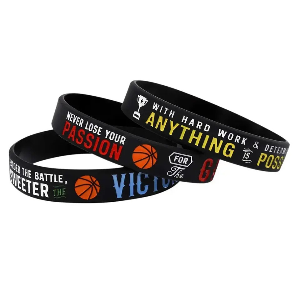 Personalized silicone bracelets promotional gifts customized various silicone band