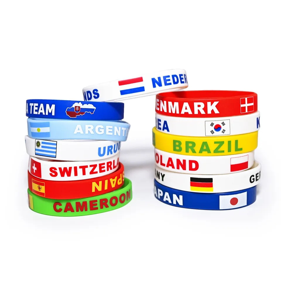 Personalized silicone bracelets promotional gifts customized various silicone band