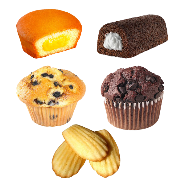 Semi automatic cake production line high capacity muffin cake maker multi-cake bakery food machinery with rotary oven