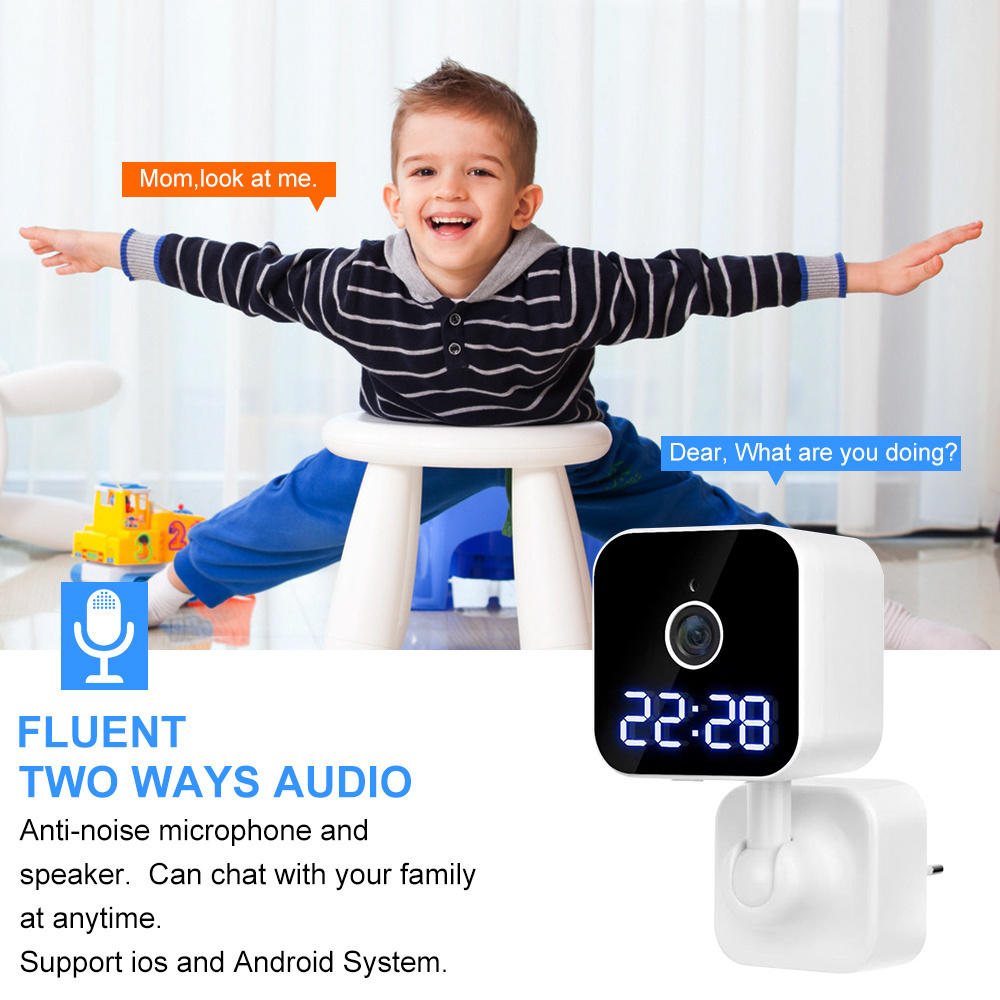 V380 Pro Factory Direct Sale Cctv Security The Clock Wifi Surveillance Mini Wireless Camera