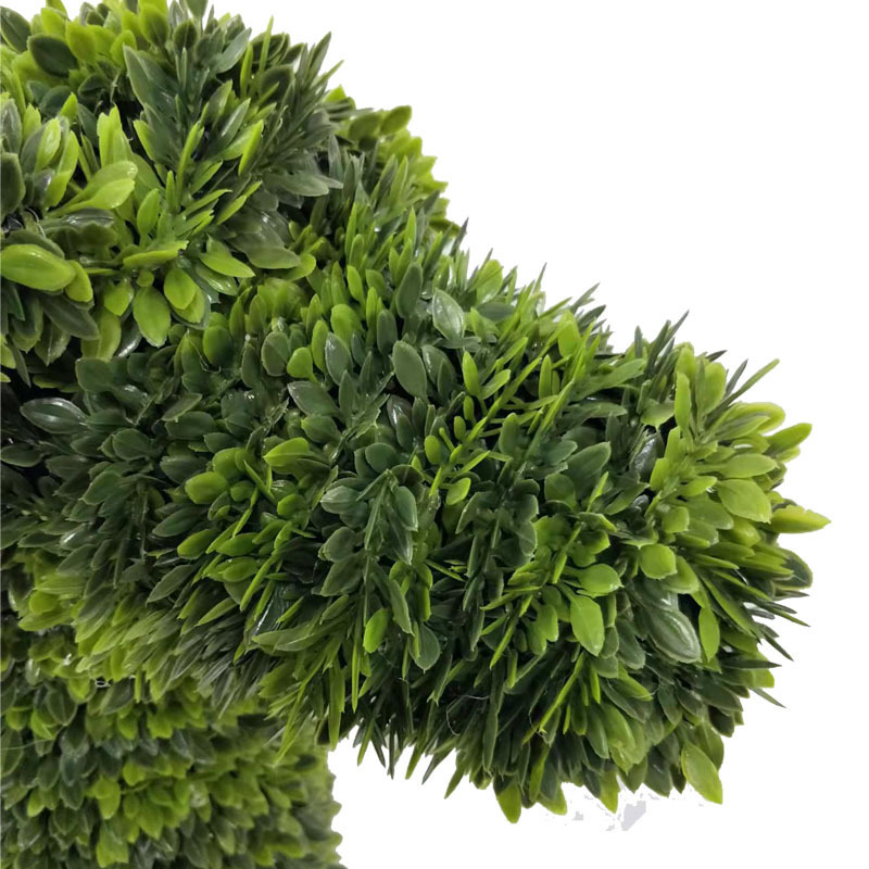 Wholesale Artificial Boxwood Topiary Dog Animals Topiary Wire Frame For Garden Decoration