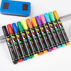 OEM Floating Painting Marker Pens Set 12 Color Whiteboard Pen Set Dry Erasable POP Whiteboard Marker